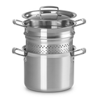 Le Creuset 3-ply Stainless Steel Pasta Pot image number 2