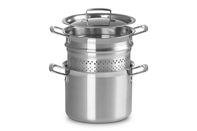 Le Creuset 3-ply Stainless Steel Pasta Pot image number 2