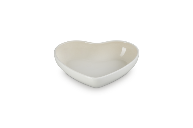 Le Creuset Stoneware Heart Bowl 650ml MeringueMeringue image number 1