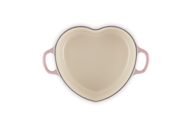 Le Creuset Cast Iron Classic Heart Casserole with Copper Knob 20cm Berry image number 5