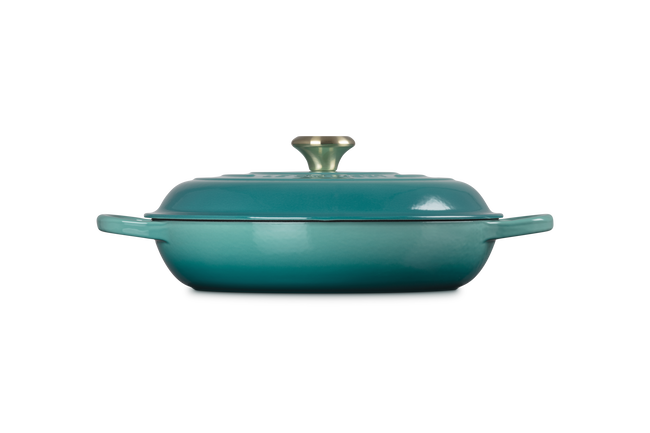 Le Creuset Cast Iron Signature Shallow Casserole 30cm RivieraRiviera image number 4