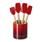 Le Creuset Stoneware Signature 5-Piece Utensil Set CeriseCerise image number 1