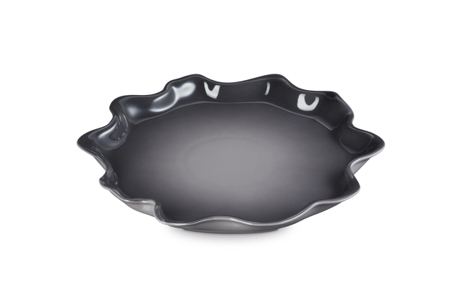 Stoneware Iris Serving PlatterFlint image number 3