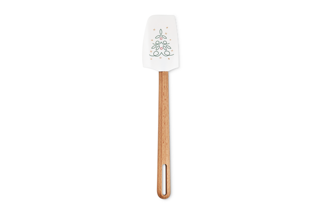 Le Creuset Signature Silicone Medium Spatula 30cm Tree Decal White image number 1