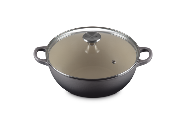 Le Creuset Cast Iron Classic Soup Pot with GlaStainless Steel Lid 24cm FlintFlint image number 2