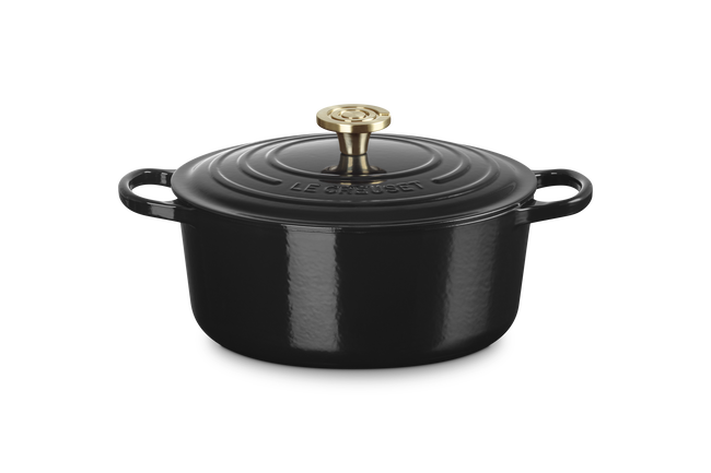 Le Creuset Cast Iron Signature Round Casserole 26cm OnyxOnyx image number 1