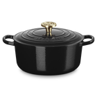Le Creuset Cast Iron Signature Round Casserole 24cm OnyxOnyx image number 1