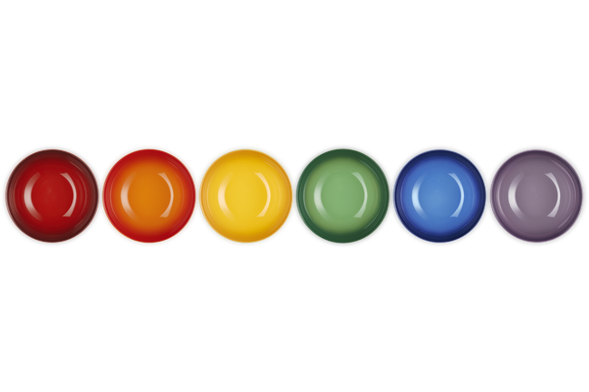 Stoneware Rainbow Set of 6 Vancouver Cereal Bowls image number 5