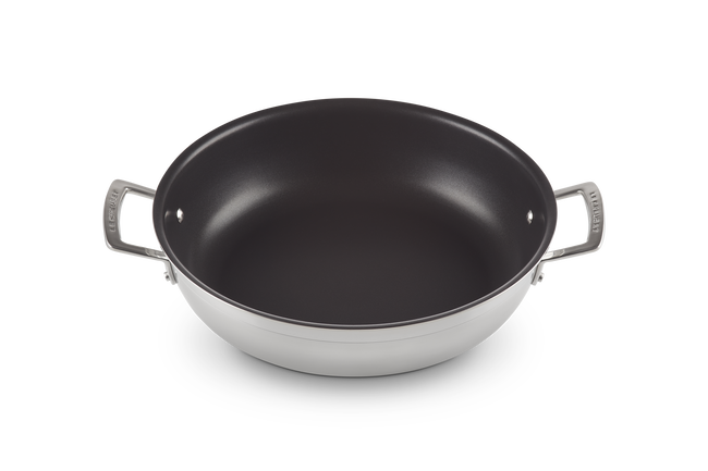 Le Creuset 3-ply Stainless Steel Non-Stick Shallow Casserole with Lid 30cm image number 8