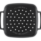 Le Creuset Cast Iron Alpine Outdoor Square Grill Basket 30cm Matte Black image number 4