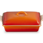 Le Creuset Stoneware Heritage Rectangular Dish with Lid FlameFlame image number 3