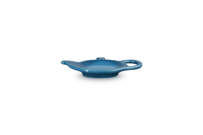 Stoneware Teabag HolderDeep Teal image number 1
