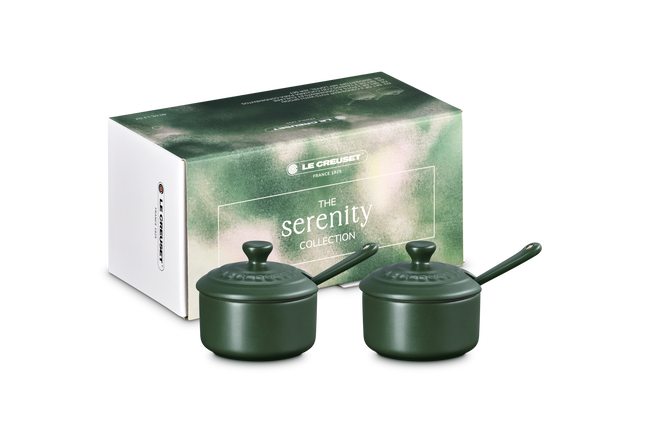 Le Creuset Serenity Stoneware Set of 2 Condiment Pots For&ecirc;tFor&ecirc;t image number 1