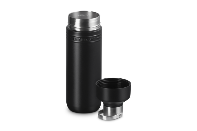 Le Creuset On The Go Insulated Water Bottle 1L Matte BlackMatte Black image number 1