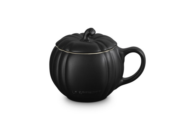 Le Creuset Stoneware Pumpkin Mug 400ml Matte BlackMatte Black image number 1