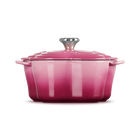 Le Creuset Cast Iron Classic Flower Shaped Casserole 20cm Berry image number 3