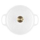 Le Creuset Signature Cast Iron Round Cocotte L'Etoile Relief 24cm CottonCotton image number 5