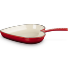Le Creuset Cast Iron Classic Heart Skillet 26cm CeriseCerise image number 1