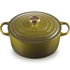 Le Creuset Cast Iron Signature Round Casserole 26cm OliveOlive image number 2