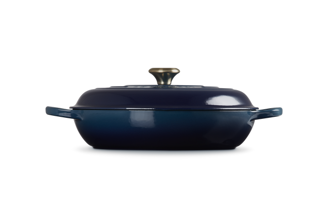 Le Creuset Cast Iron Signature Shallow Casserole 32cm AgaveAgave image number 3