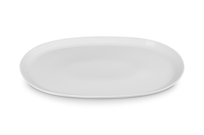 Stoneware Coupe Serving PlatterWhite image number 2