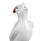 Le Creuset Stoneware Pie Bird with Santa Hat in White image number 1