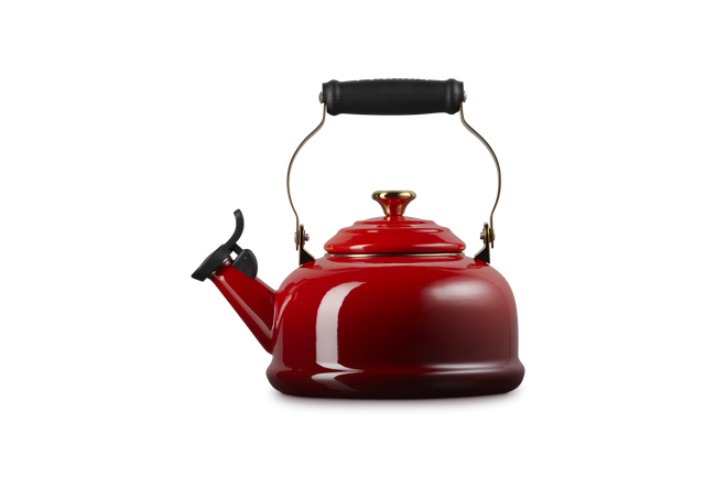 Le Creuset Whistling Teakettle with Gold Knob 1.6L CeriseCerise image number 3