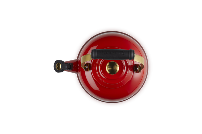 Le Creuset Whistling Teakettle with Gold Knob 1.6L CeriseCerise image number 4