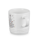 Le Creuset Stoneware Noel London Mug Christmas Tree 350ml White image number 5