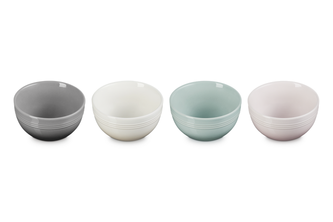 Stoneware Coupe Set of 4 Snack Bowls image number 4