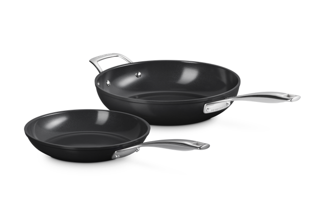 ENSC 2Pcs Frying Pan Set (24cm shallow/28cm deep) image number 1
