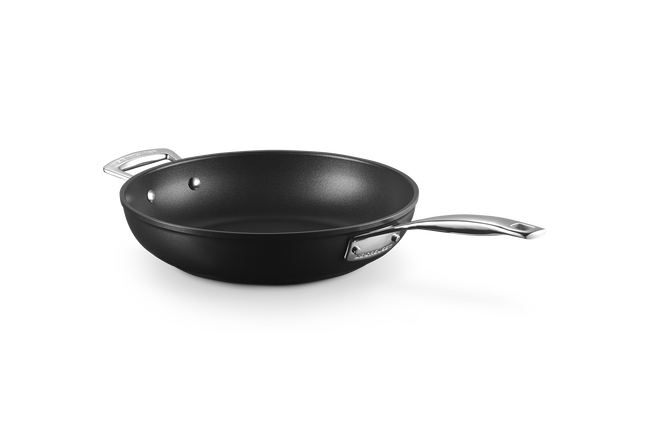 Le Creuset Toughened Non-Stick Deep Frying Pan with Helper Handle 28cm image number 6