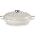 Le Creuset Cast Iron Signature Shallow Casserole 30cm MeringueMeringue image number 1