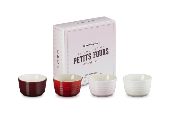 Stoneware Petits Fours Set of 4 Ramekins image number 1
