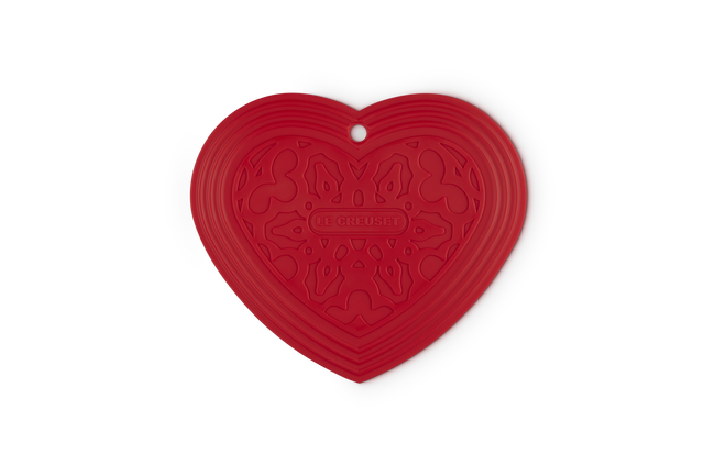 Silicone Heart Trivet CeriseCerise image number 1