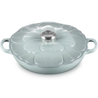 Le Creuset Cast Iron Signature Petal Shallow Casserole 26cm Sea SaltSea Salt image number 2