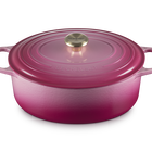Le Creuset Cast Iron Signature Oval Casserole 31cm BerryBerry image number 2