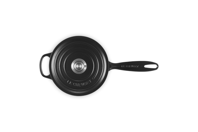 Le Creuset Cast Iron Signature Saucepan 18cm Matte BlackMatte Black image number 5