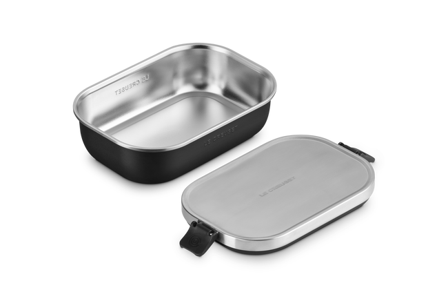 Le Creuset On The Go Lunch Box 900ml Matte BlackMatte Black image number 1