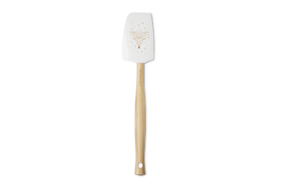 Le Creuset Silicone Craft Medium Spatula Noel Rudolph White