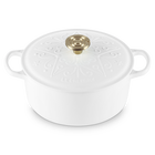 Le Creuset Signature Cast Iron Round Cocotte L'Etoile Relief 24cm CottonCotton image number 2