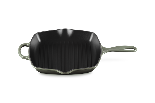 Le Creuset Cast Iron Signature Square Skillet Grill 26cm ThymeThyme image number 2