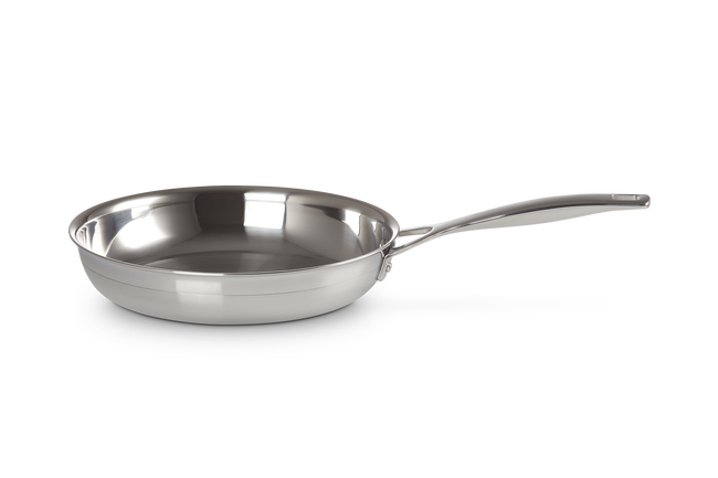 3-ply Stainless Steel Uncoated Frying Pan image number 1
