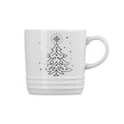 Le Creuset Stoneware Noel London Mug Christmas Tree 350ml White image number 3