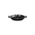 Le Creuset Cast Iron Signature Deep Round Grill 25cm Matte BlackMatte Black image number 1