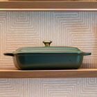 Le Creuset Stoneware Coupe Rectangular Dish with Lid 4L For&ecirc;t image number 7