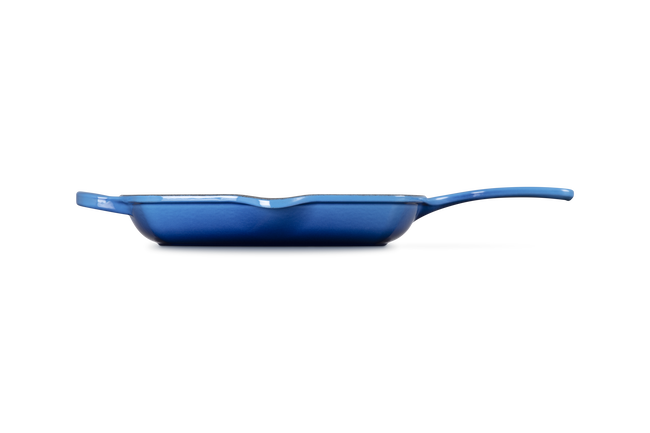 Le Creuset Cast Iron Signature Square Skillet Grill 26cm Azure BlueAzure Blue image number 3