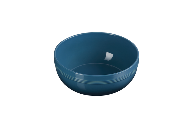 Stoneware Coupe Serving BowlDeep Teal image number 4