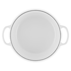 Le Creuset Cast Iron Signature Round Casserole 24cm White Marble image number 5