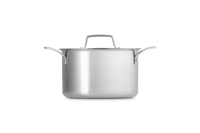 Le Creuset Essential 3-ply Stainless Steel 20cm Deep Casserole with Lid image number 4